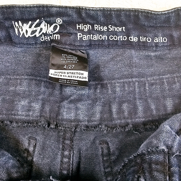 High Rise Super Stetch Jean Shorts - Picture 2 of 6